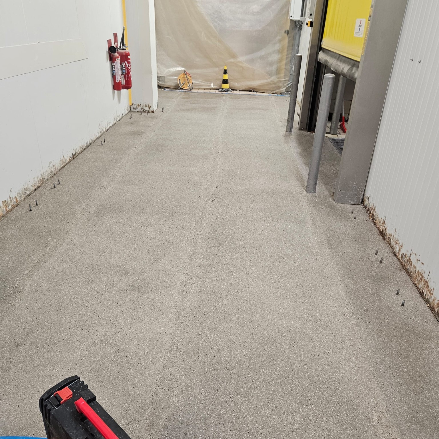 Système polyuréthane ciment — Sites agroalimentaires — Étape de chantier